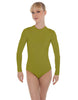 Solid Lycra LS Keyhole Leotard
