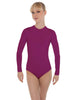 Solid Lycra LS Keyhole Leotard