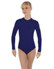 Solid Lycra LS Keyhole Leotard
