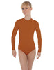 Solid Lycra LS Keyhole Leotard