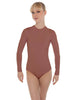 Solid Lycra LS Keyhole Leotard