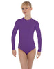 Solid Lycra LS Keyhole Leotard