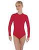 Solid Lycra LS Keyhole Leotard