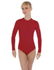Solid Lycra LS Keyhole Leotard