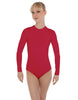 Solid Lycra LS Keyhole Leotard
