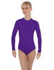 Solid Lycra LS Keyhole Leotard