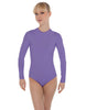 Solid Lycra LS Keyhole Leotard