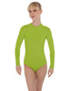 Solid Lycra LS Keyhole Leotard