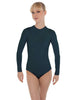 Solid Lycra LS Keyhole Leotard