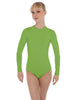 Solid Lycra LS Keyhole Leotard