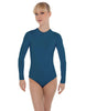 Solid Lycra LS Keyhole Leotard