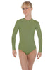Solid Lycra LS Keyhole Leotard