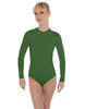 Solid Lycra LS Keyhole Leotard