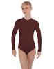 Solid Lycra LS Keyhole Leotard