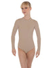 Solid Lycra LS Keyhole Leotard