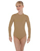Solid Lycra LS Keyhole Leotard