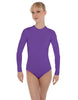 Solid Lycra LS Keyhole Leotard