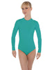 Solid Lycra LS Keyhole Leotard