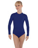 Solid Lycra LS Keyhole Leotard