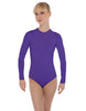 Solid Lycra LS Keyhole Leotard