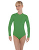 Solid Lycra LS Keyhole Leotard