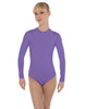 Solid Lycra LS Keyhole Leotard