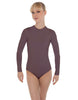 Solid Lycra LS Keyhole Leotard