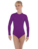 Solid Lycra LS Keyhole Leotard