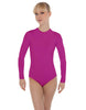 Solid Lycra LS Keyhole Leotard