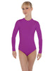 Solid Lycra LS Keyhole Leotard