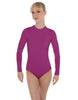 Solid Lycra LS Keyhole Leotard