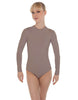 Solid Lycra LS Keyhole Leotard