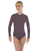 Solid Lycra LS Keyhole Leotard