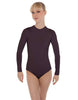 Solid Lycra LS Keyhole Leotard