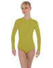 Solid Lycra LS Keyhole Leotard