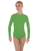 Solid Lycra LS Keyhole Leotard