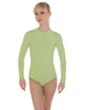Solid Lycra LS Keyhole Leotard
