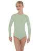 Solid Lycra LS Keyhole Leotard