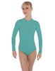 Solid Lycra LS Keyhole Leotard