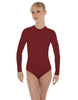Solid Lycra LS Keyhole Leotard