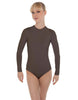 Solid Lycra LS Keyhole Leotard
