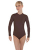 Solid Lycra LS Keyhole Leotard