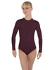 Solid Lycra LS Keyhole Leotard