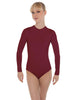 Solid Lycra LS Keyhole Leotard