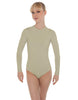 Solid Lycra LS Keyhole Leotard
