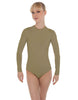 Solid Lycra LS Keyhole Leotard