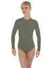 Solid Lycra LS Keyhole Leotard