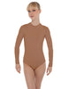 Solid Lycra LS Keyhole Leotard