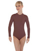 Solid Lycra LS Keyhole Leotard