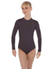 Solid Lycra LS Keyhole Leotard